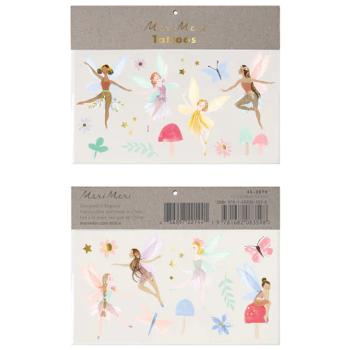 Diese temporären Tattoos sind perfekt für eine Bastelaktivität auf einer Feenparty oder zum Einstecken in Partytüten. Sie sind wunderschön illustriert und sehen absolut entzückend aus, wenn sie getragen werden.