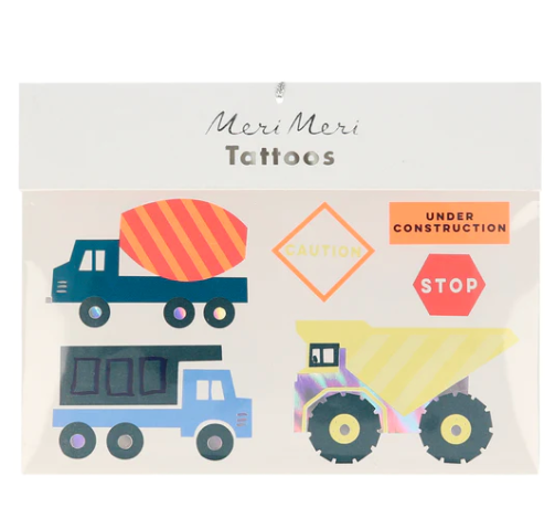 Diese wunderschön illustrierten temporären Konstruktionstattoos von Meri Meri sind eine lustige Art, super cool auszusehen!
