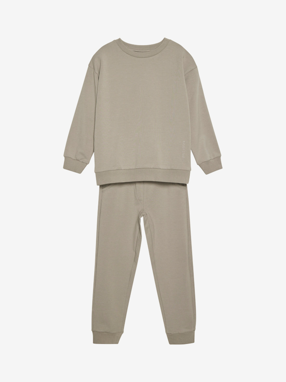 Weiches einfarbiges Sweatshirt aus Baumwolle für Mädchen und Jungen von Minymo.