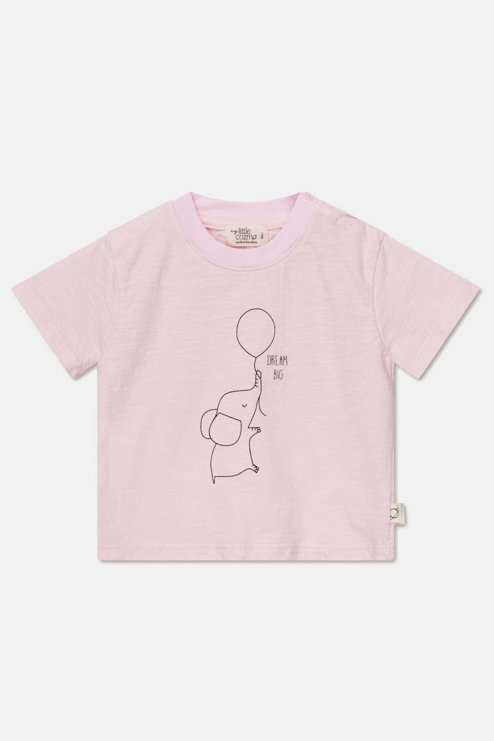 My Little Cozmo - Baby Shirt Elefant pink - AURYN Shop