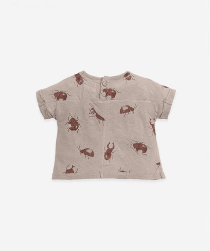 Play up - Baby T-Shirt mit Käferdruck braun - AURYN Shop