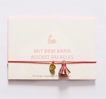 Von Rike - Karte &amp; Armband - Mit dem Band rockst du alles - AURYN Shop